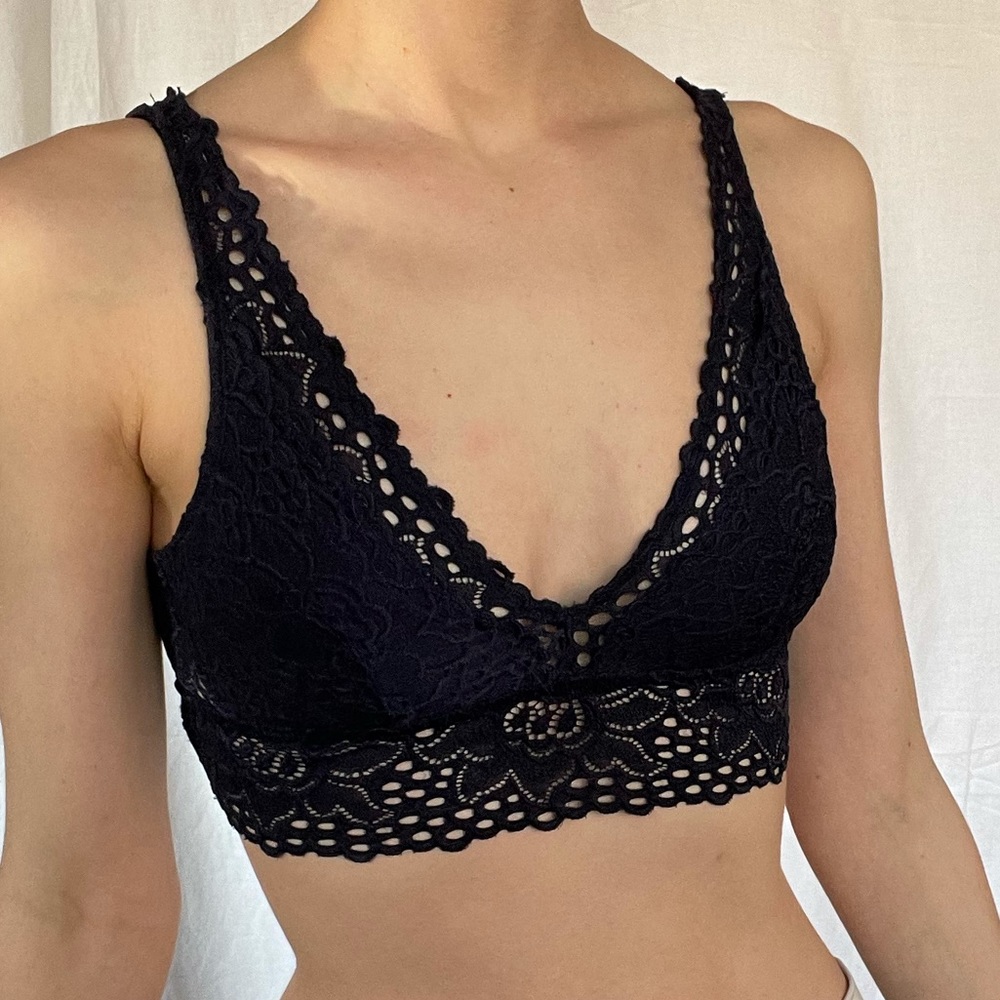 Navy Aerie lace bralette